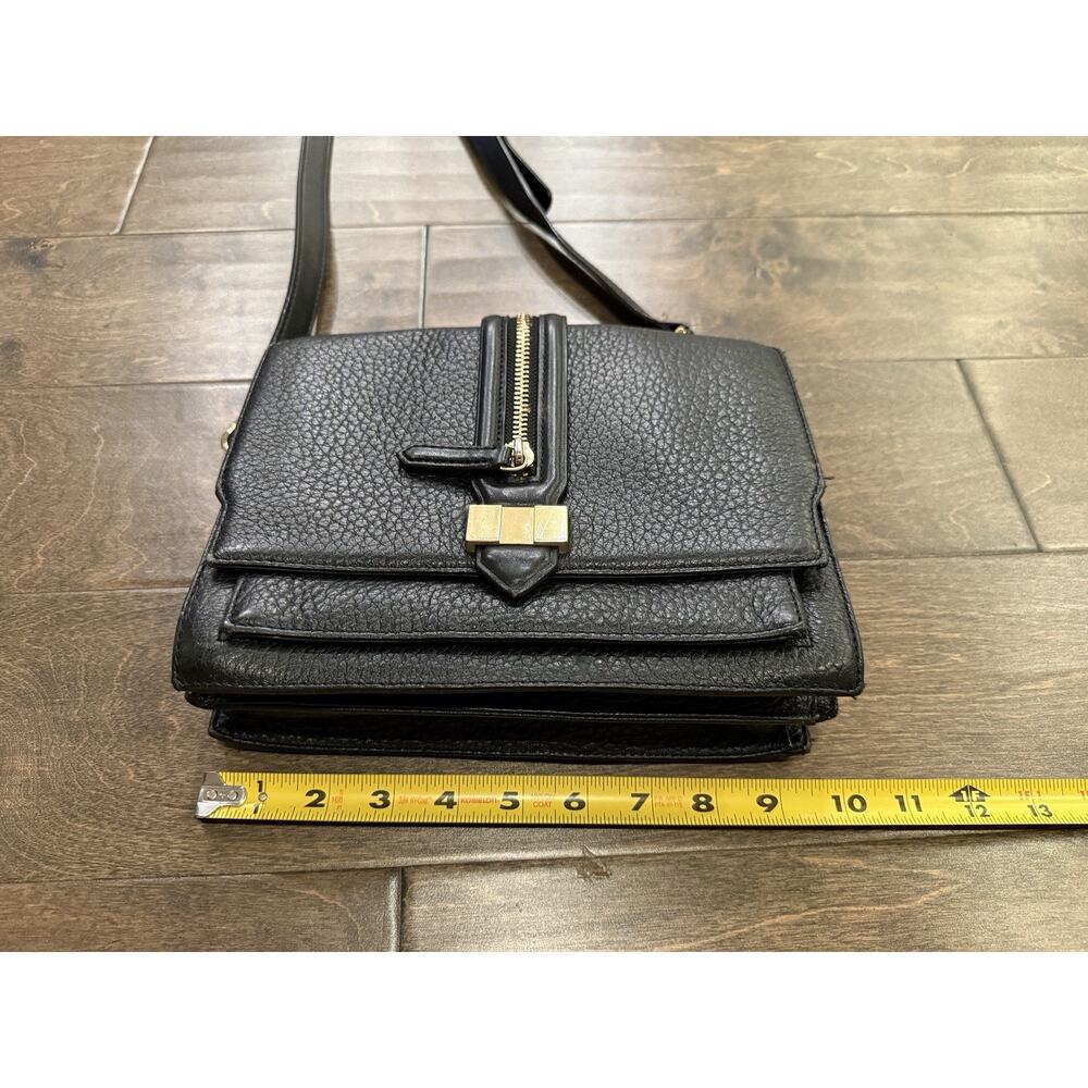 Rebecca Minkoff Womens Black Mini Waverly Pebbled Leather Crossbody Bag - Picture 9 of 11
